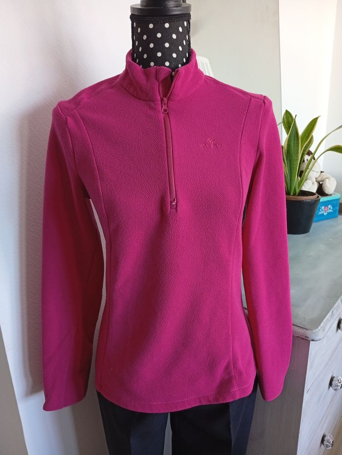 Polaire demi zip, femme 36