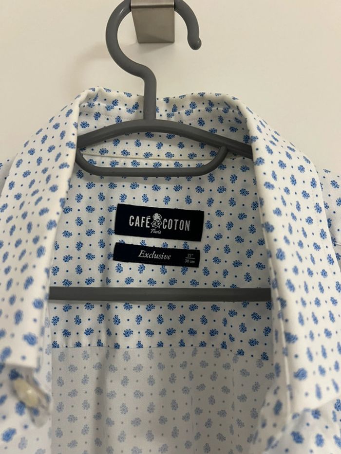 Chemise café coton T38 - photo numéro 4