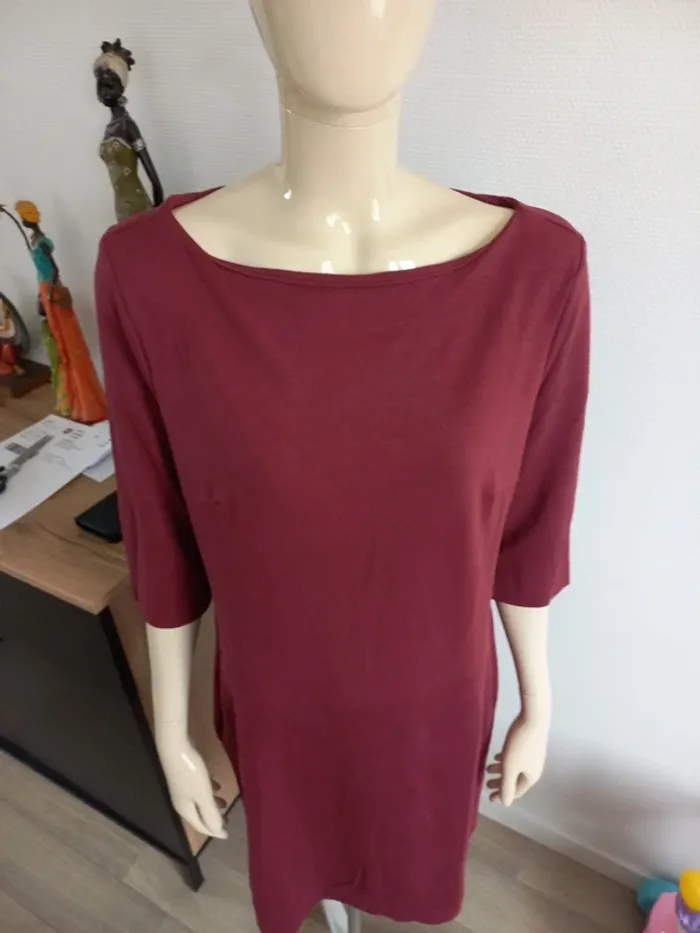Robe bordeaux L - photo numéro 3