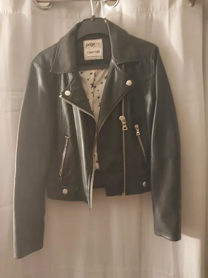 Veste cuir fille 8 ans - photo numéro 2