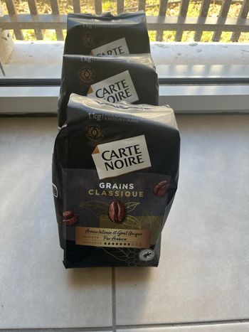 3kg café en grains carte noire 