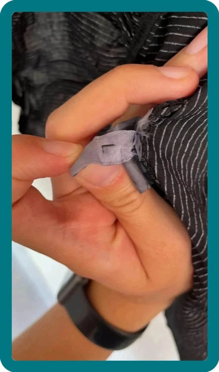 Tunique noire rayures - photo numéro 3