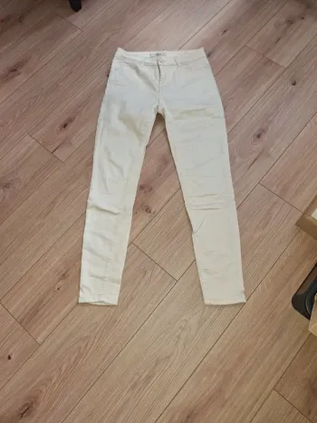 Pantalon beige skinny