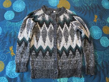 Gilet Femme cardigan col rond BDG Urban Outfitters Taille S 36 Gris (P115)