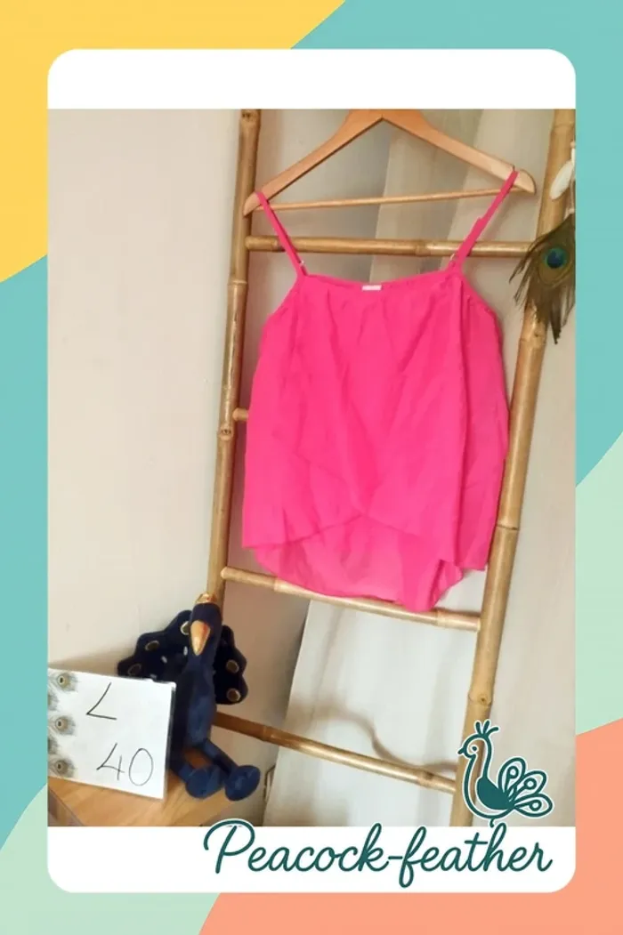 Débardeur rose camaïeu 40