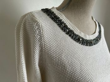 Pull femme écru Camaïeu taille 40