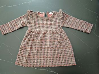 Robe  rose et gris