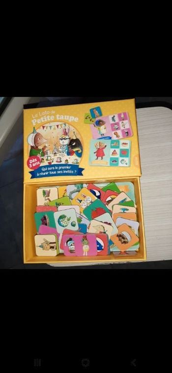 Le loto de Petite taupe.