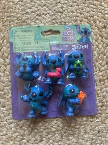 5 figurines stitch 