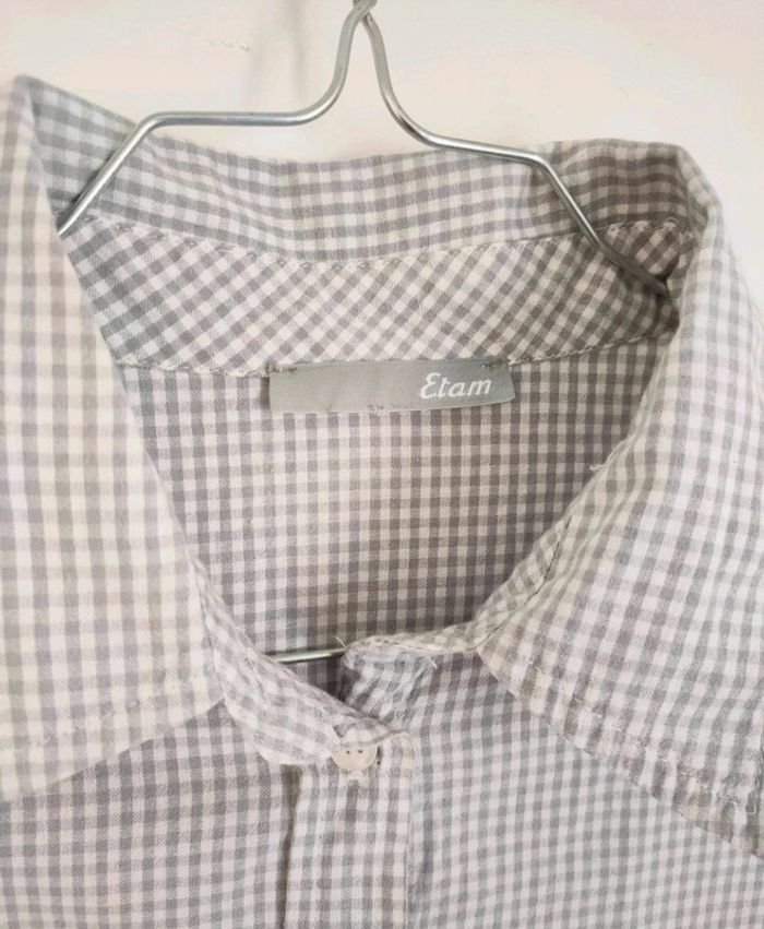 Chemise à carreaux Etam manches courtes - Dressing trié par tailles - photo numéro 3