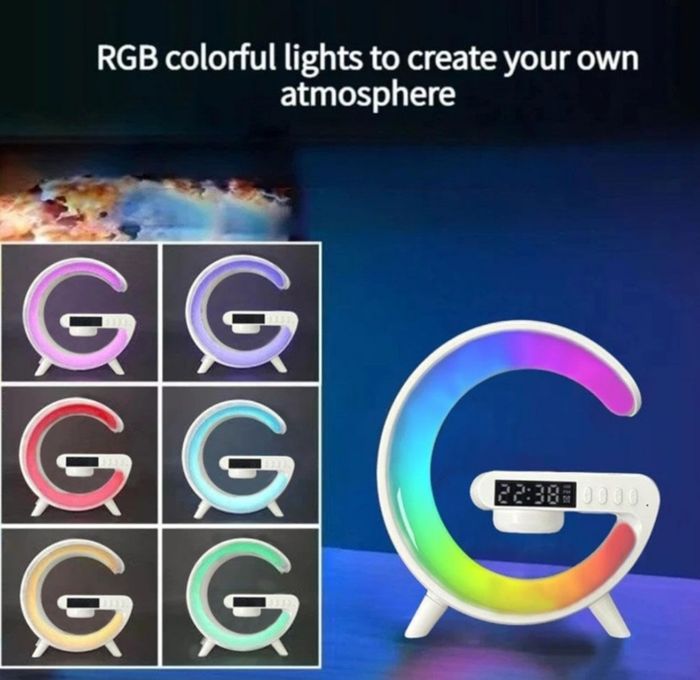 Enceinte chargeur radio reveil lumineux - photo numéro 3