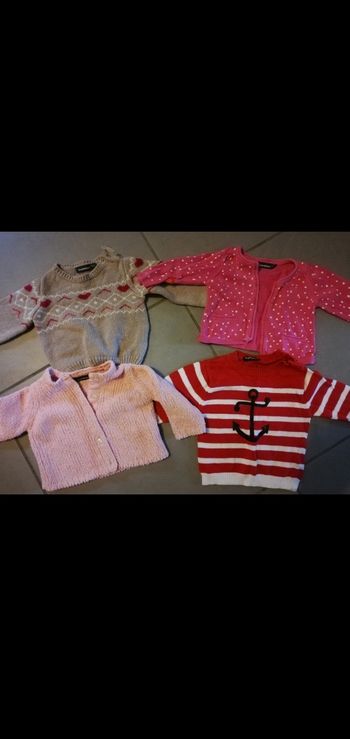 Lot de 4 pulls 3mois