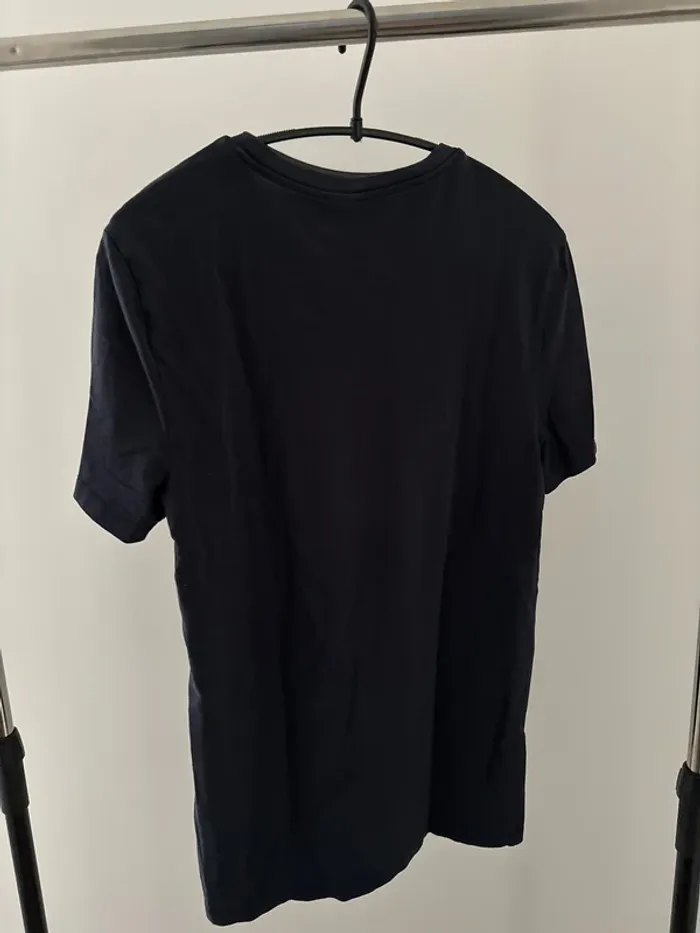 TEE shirt bleu marine ceintré ASOS col rond - photo numéro 3