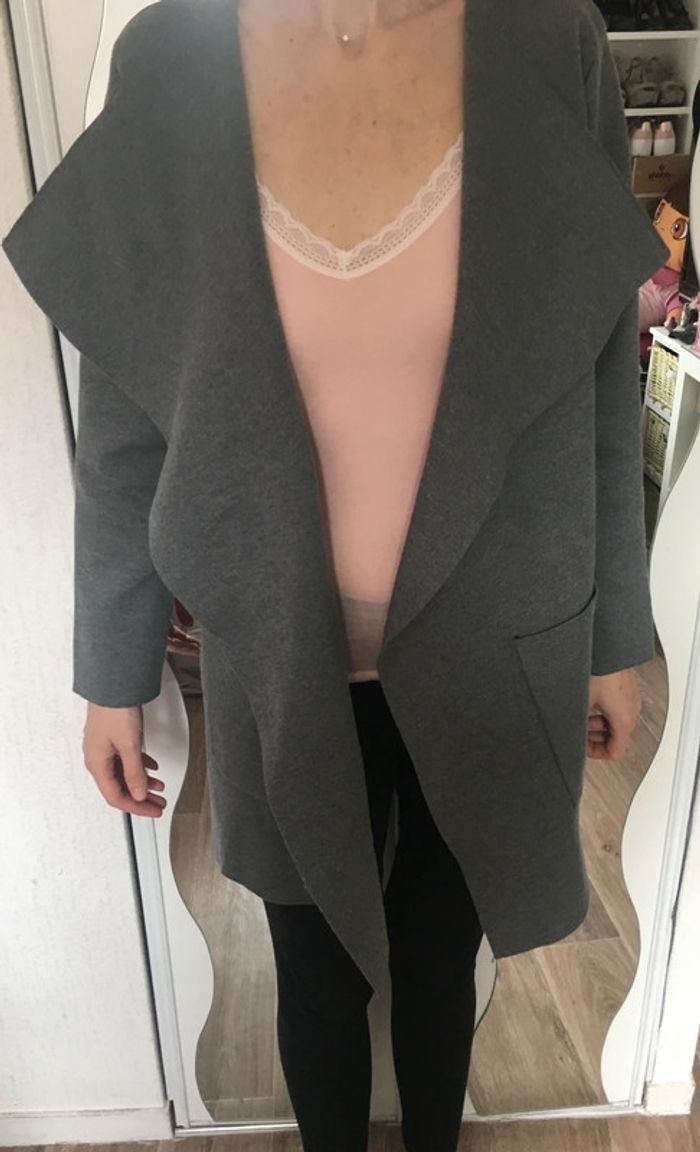 Gilet avec poche, gris, Sud Express , taille Unique - photo numéro 3