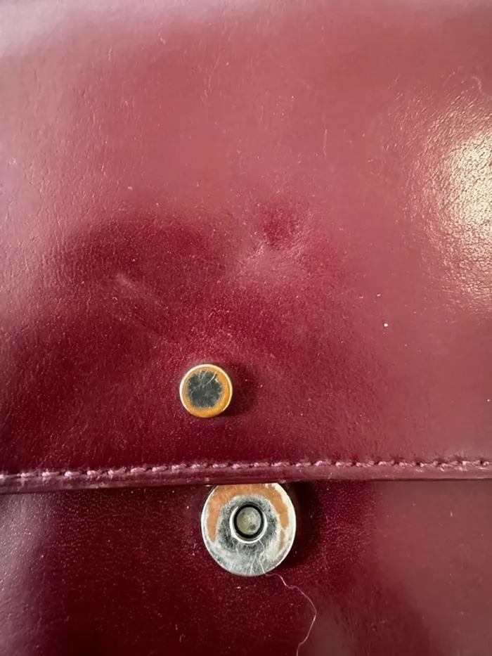 Sac à bandoulière bordeaux Petite Mendigote paris - photo numéro 2