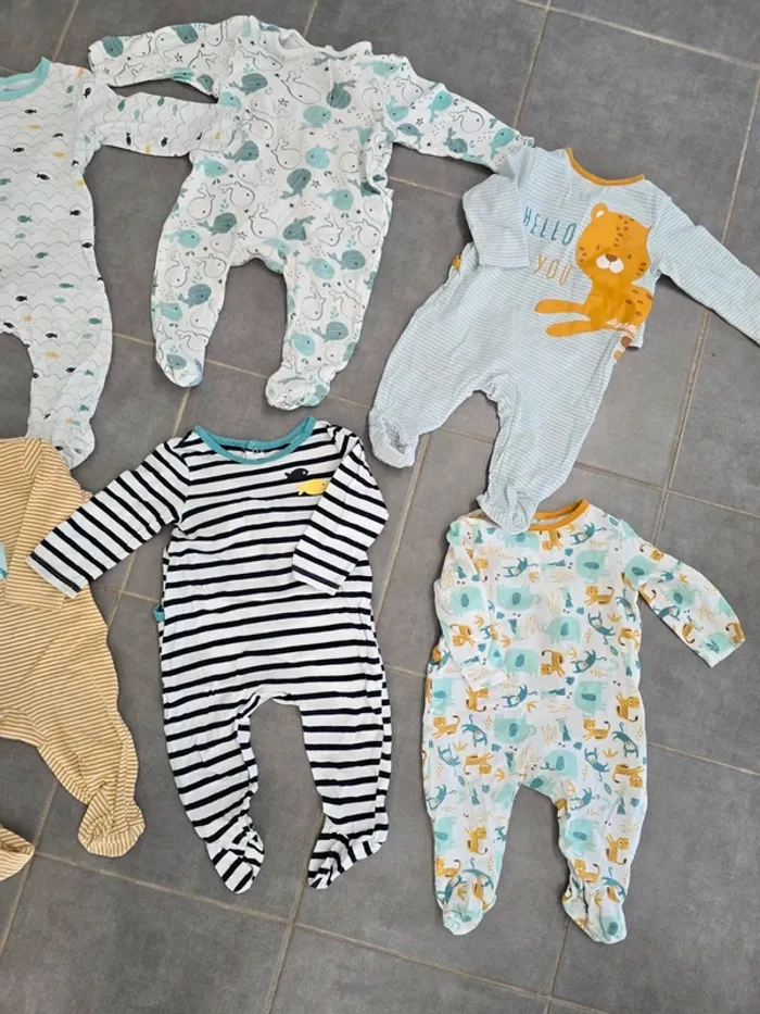 Lot de 7 pyjamas mi saison orchestra - photo numéro 2