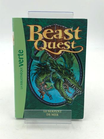 Livre bibliothèque verte Beast Quest le serpent de mer