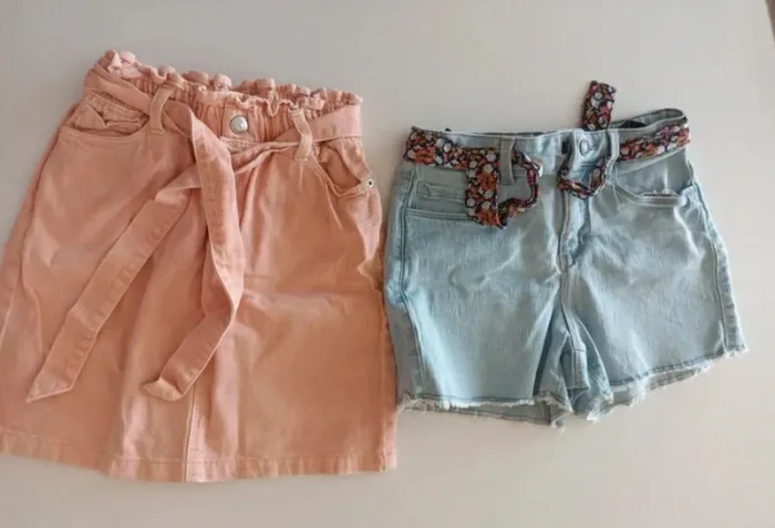 Lot 1 Short et 1 Jupe taille 10 ans