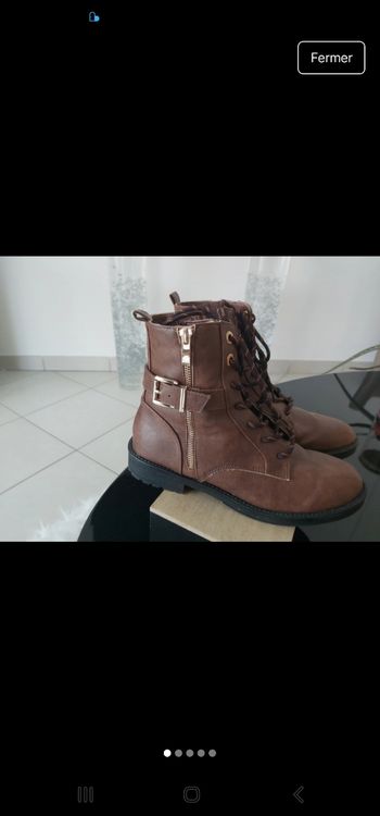 Bottine marron