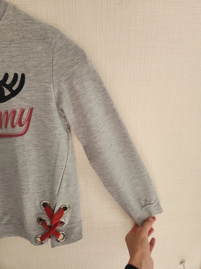 Sweat gris Girl Academy 10 ans - photo numéro 3