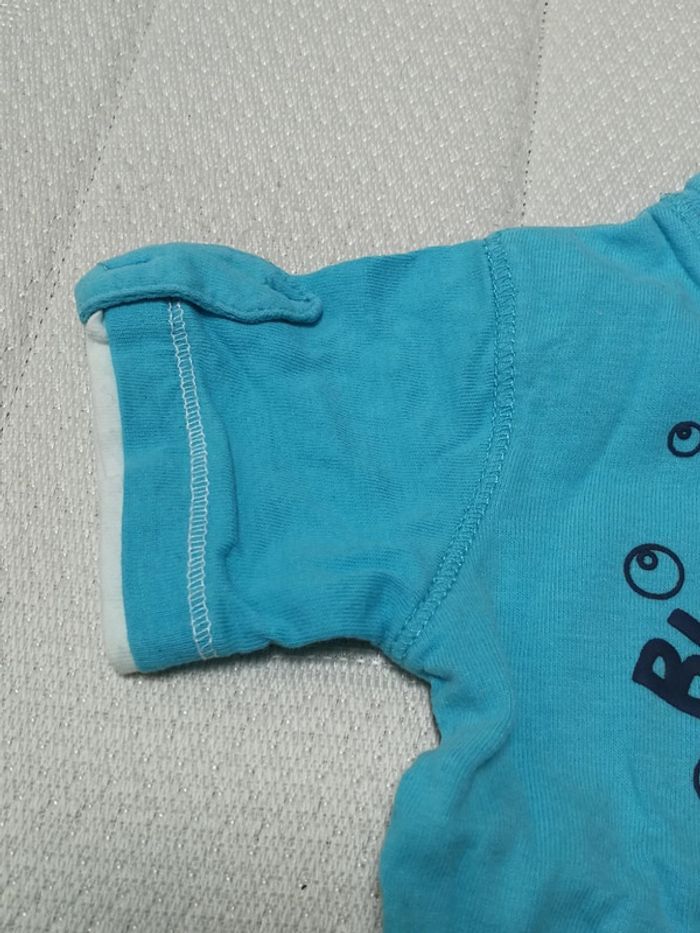 T-shirt MC bleu Baby club 6M - photo numéro 4