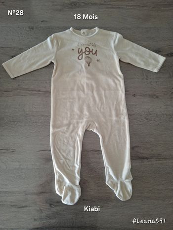 🌷N°28🌷Pyjama - Kiabi - 18 Mois🌷