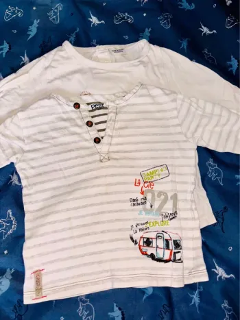 Lot de 2 tee shirt manches longues 24 mois