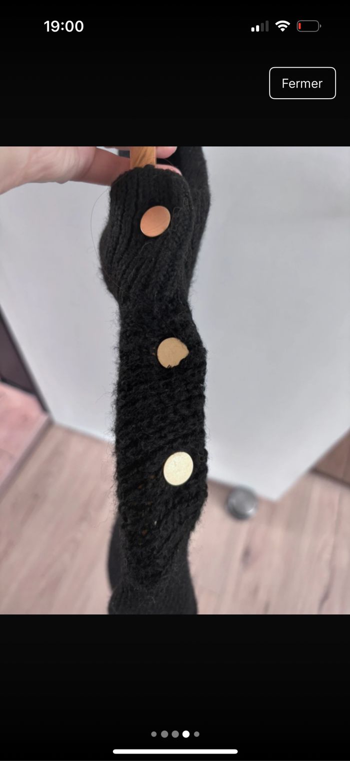 Robe pull noir femme - photo numéro 4