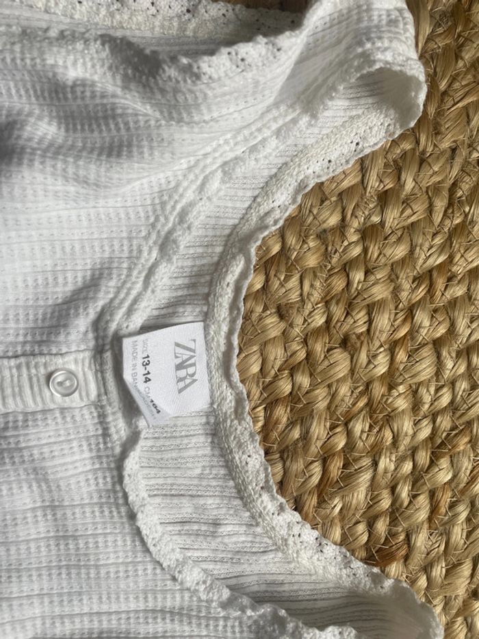Debardeur blanc Zara fille - photo numéro 4