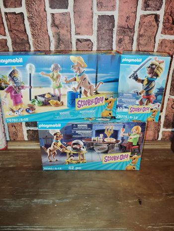 Lot de 3 boîtes playmobil Scooby Doo