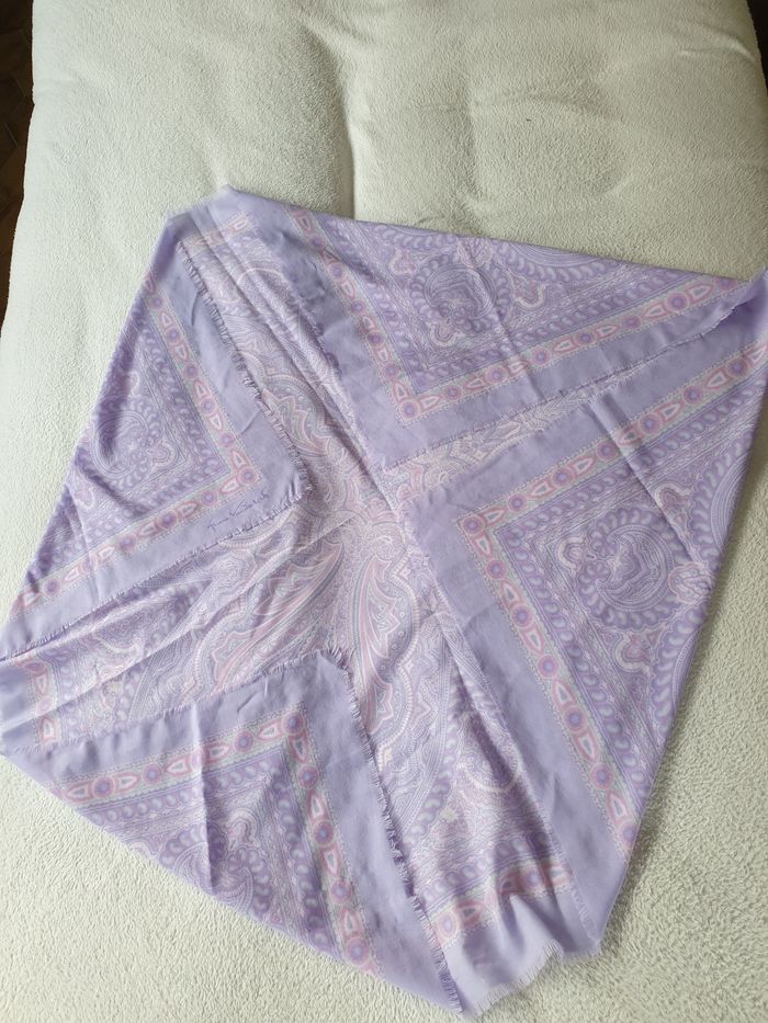Grand foulard carré vintage - photo numéro 2