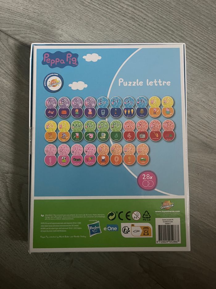 Puzzle alphabet Peppa piG - photo numéro 2