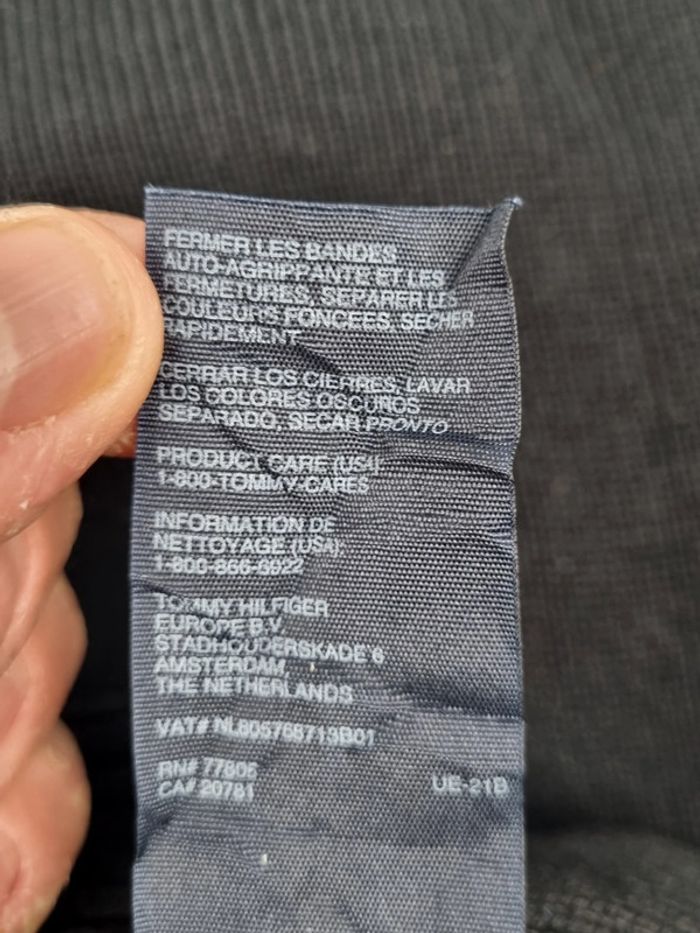 Veste zippée Tommy Hilfiger noire – Taille L Homme (mesures en photos) - photo numéro 8