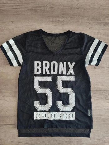 Maillot de sport taille S Jennyfer noir et blanc