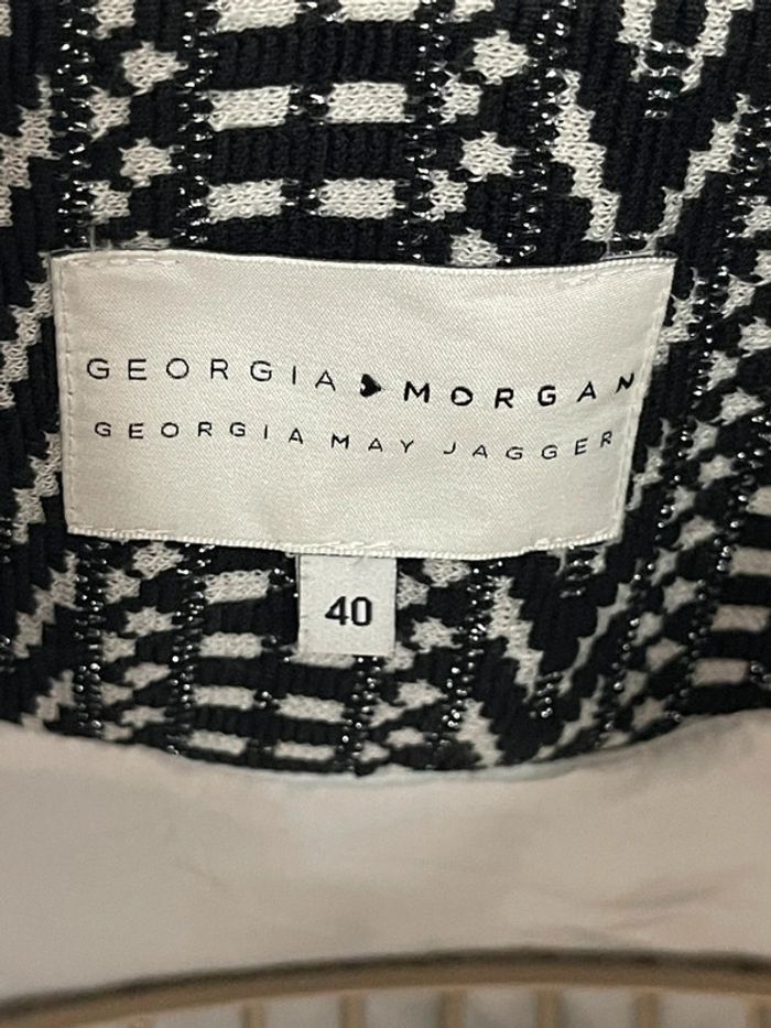 🍍 Kimono Cape noir et blanc 40 - photo numéro 4