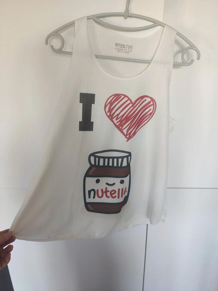 Débardeur top i love Nutella neuf - photo numéro 5
