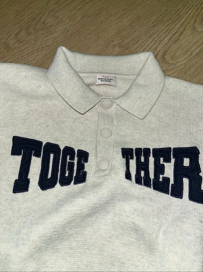pull beige garçon tape à l’œil 8 ans - photo numéro 2