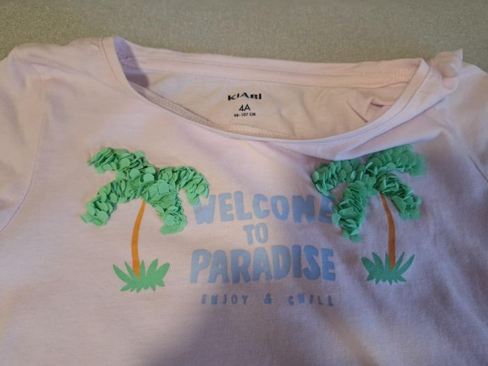Beau lot fille 5 tee-shirts 4 ans manches courtes Kiabi/Marvel très bon état - photo numéro 3