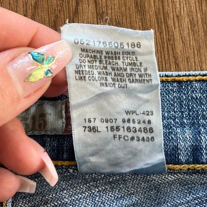 Jean/pantalon bleu Levi's 515 Bootcut/flare, femme, taille : 16 M (44 taille française) - photo numéro 7