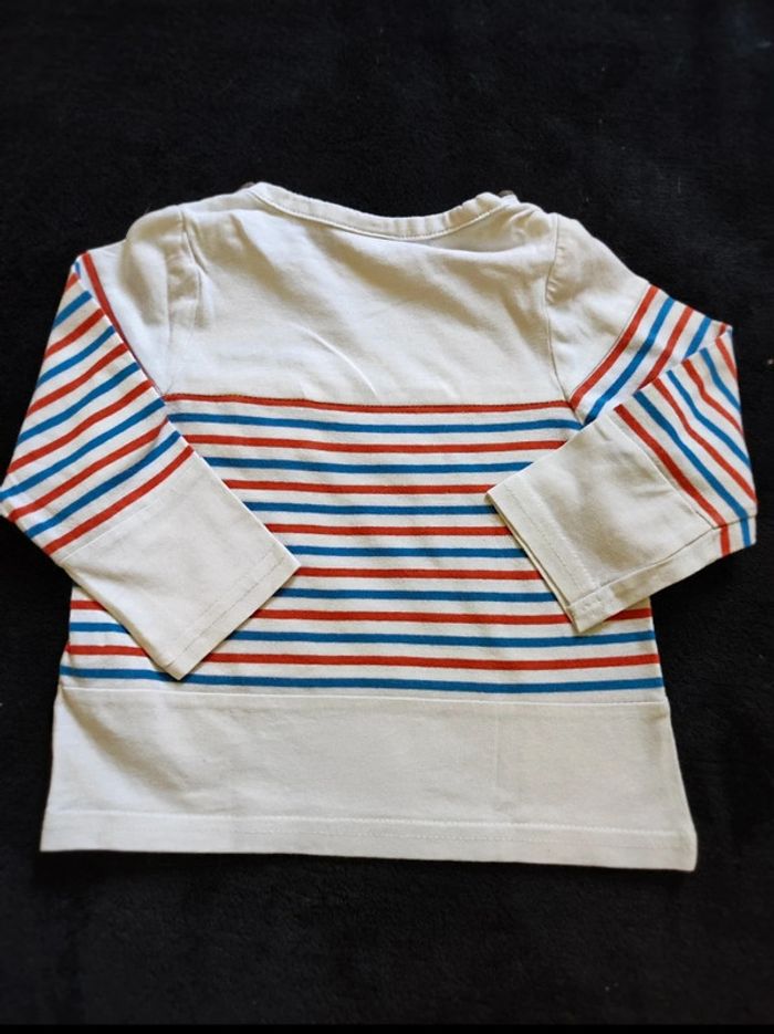 Tee shirt manches longues 9 mois - photo numéro 2