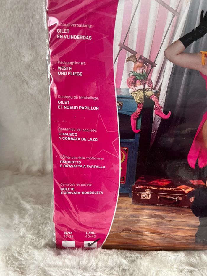 Déguisement ringmaster taille L comprenant une veste et un nœud papillon - photo numéro 3