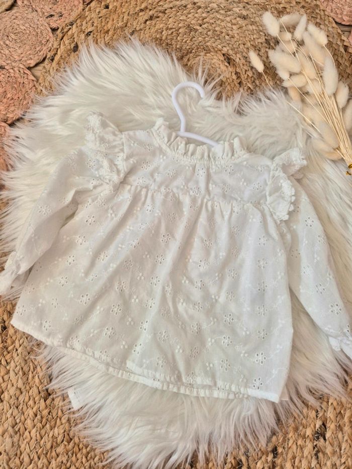 🤍 Jolie blouse blanche Shein 74 cm