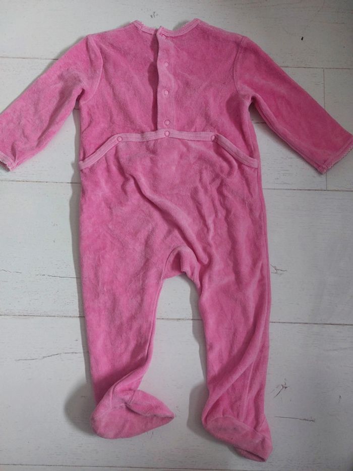 Pyjama en velours rose Kiabi Taille 18 mois - photo numéro 3