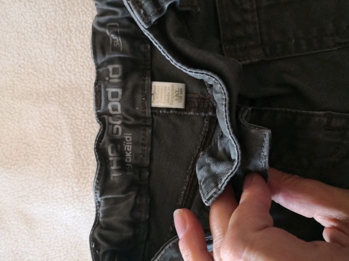 Pantalon gris effet huilé - photo numéro 4