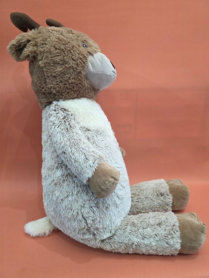 Peluche géante Qorvik Le Renne – 100 cm, toute douce, fabriquée en France.  
Modèle XXL - photo numéro 2