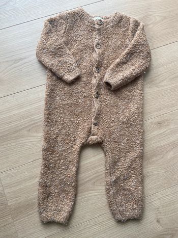 Jolie combinaison en mailles camel 12 mois