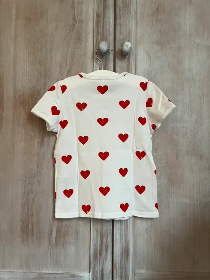 Pyjama cœurs 2 pièces t. 5 ans - photo numéro 4