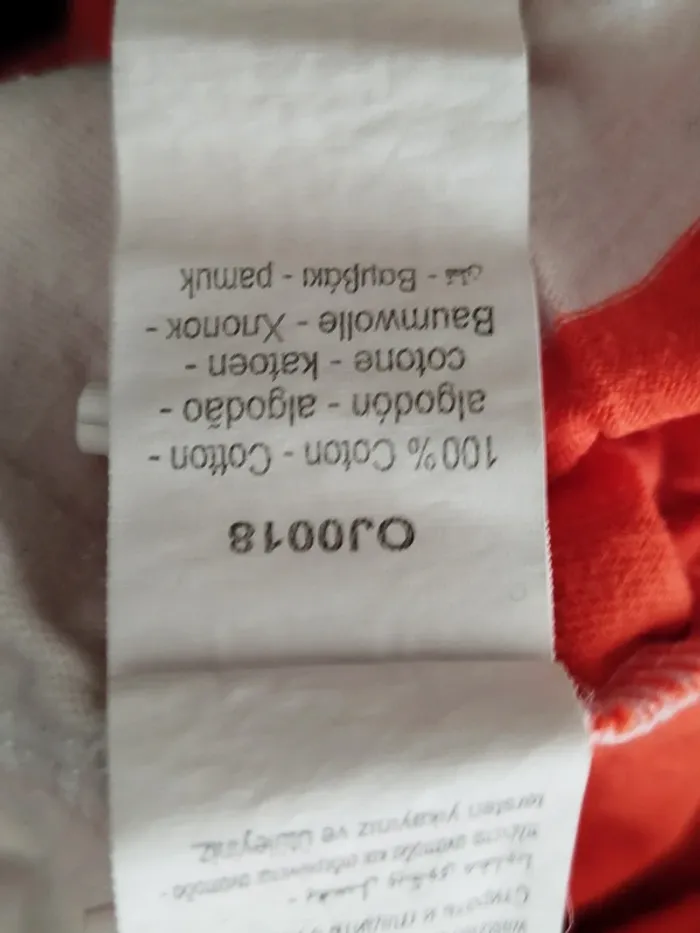 Tee-shirt manches courtes blanc et orange Orchestra taille 12 ans - photo numéro 4