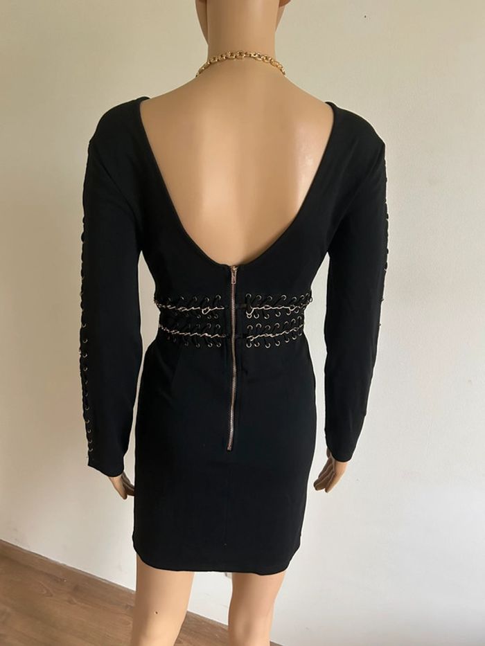 Robe noire et dorée NaaNaa taille US 10 jamais portée - photo numéro 7