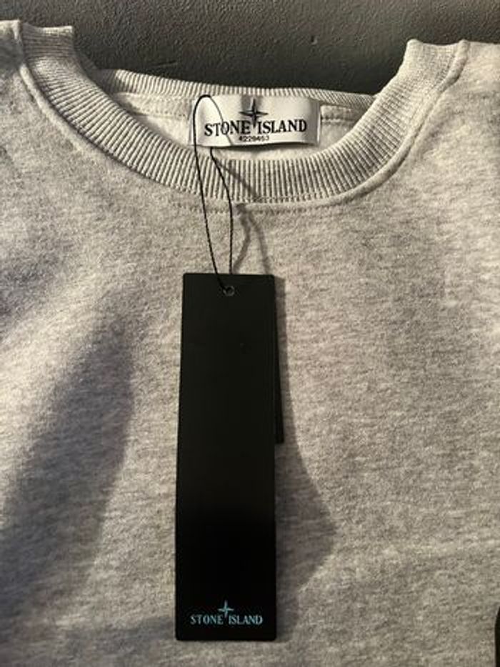 Pull stone island gris (xs) - photo numéro 3